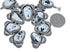 Navajo Genuine Sterling Silver White Buffalo Turquoise Squash Blossom Necklace Set JX127024